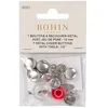 Image de Bohin - Bohin Aluminium (12mm) Boutons Couvrir - 7 Pièces