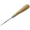 Image de Bohin Alêne avec Manche en Bois   Accessoire de Couture Pratique pour pré-percer des Trous dans des matériaux Plus denses, Acier, Beige, 16 cm