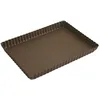 Image de Gobel 225710 Moule à Tarte Rectangulaire 29 * 20,5 cm Bord Cannelé Fond Fixe Anti-Adhérent