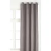 Image de LINDER 0520/90/375FR Rideau Suédine Lourde Gris Souris Oeillets 145 x 260 cm