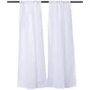 Image de Linder 0323 /10/415 Paire de Vitrages Droits Etamine Blanc Passe Tringle 55 x 90 cm