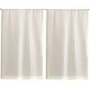 Image de Linder 0323 /15/415 Paire de Vitrages Droits Etamine Champagne Passe Tringle 55 x 120 cm, Blanc