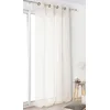 Image de Linder 0170 /15/375FR Voile de Lin Sable Oeillets 145 x 260 cm