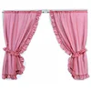 Image de Linder 0163/6/501 Paire de Bonne Femme Carreaux Torchon Rouge Passe Tringle 75 x 160 cm
