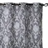 Image de Linder 3117386 Rideau imprimé obscurcissant à oeillet Polyester Gris 145 x 260 x 40 cm