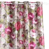 Image de Linder Rideau Fantaisie, Impression fleurs-150x260, 100% Polyester, Multicolore, 150x260