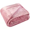 Image de Linder 5074 Couverture extra douce Polyester Rose 180 x 220 cm
