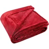 Image de Linder 5074 Couverture extra douce Polyester Rouge 220 x 240 cm