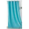 Image de LINDER rideau OUTDOOR déperlant - tissé et teint en France - Finition oeillets canon de fusil antioxydant - Coloris Bleu Turquoise - Dimensions 135x240cm - 100% Polyester - collection TOILE EXTÉRIEURE