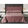 Image de Linder jeté de lit Firenze Effet Velour Coloris Rose poudré en 180x240cm