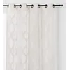 Image de LINDER Voilage Oeillets Onyx Ecru Blanc cassé en 140x250cm