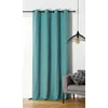 Image de LINDER Rideau Bering Bleu Turquoise Finition oeillets Canon de fusil140x260cm