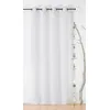 Image de LINDER Voilage recyclé - Tissé et Teint en France - Coloris Blanc Ecume - Dimensions 135x260cm - 100% Polyester - Collection Seaqual