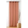 Image de LINDER - Voilage Bouclette - Finition  illets Couleur Canon de Fusil - Coloris Orange Brique - 140x240cm - 100% Polyester - Collection Boucline