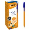 Image de BIC Orange Original - Stylos-Bille Pointe Fine de 0,8 mm   Fabriqué en France & Certifié NF - Encre Bleu, Boîte de 20