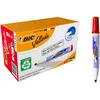 Image de BIC Velleda 1701 ECOlutions Feutres pour Tableau Blanc Effaçables à Sec à Pointe Conique Moyenne - Rouge, Boîte de 12