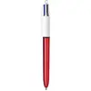 Image de BIC Lot de 12 stylos de 4 couleurs SHINE 1 mm avec corps rouge métallique 964773