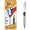 Image de BIC 4 Couleurs 3+1 HB Stylo-Bille Rétractable et Porte-Mines, Parfait pour l'Ecole et au Bureau, Blister de 1 + 12 Mines 0,7 mm HB