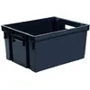 Image de EDA - Bac de manutention 30 L - Emboîtable et Superposable - 44 x 34,5 x H.23,5 cm - Gris