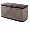 Image de EDA Malle de jardin Taupe SERENA 310 L Cadenassable avec roulettes - anti étouffement - anti UV Produit à monter sans outils Dim.121 x 55 x 66 cm