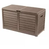 Image de EDA BAYA Coffre de jardin cadenassable taupe 420 L - 117,3 x 54,8 x 65,3 cm