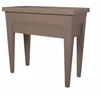 Image de EDA Espace potager VEG&Table  CITY Taupe Avec zone de rétention d'eau - pieds avec tampons amovibles pour évacuation trop plein Dim 76 x 38,5 x 68 cm Volume 57 L