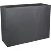 Image de EDA LOFT L VOLCANIA Gris anthracite Double paroi - avec zone de rétention d'eau Dim.78,5 x 29,5 x 60 cm Volume 46 L