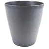 Image de EDA - Pot de Fleurs Rond 30 cm Agatha 15 L - Effet Irisé et Naturel - Intérieur & Extérieur - Résistant aux Chocs et aux UV - Ø 30,4 x H. 32,8 cm - Gris Souris