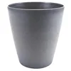 Image de EDA - Pot de Fleurs Rond 38 cm Agatha 30 L - Effet Irisé et Naturel - Intérieur & Extérieur - Résistant aux Chocs et aux UV - Ø 37,9 x H. 41 cm - Gris Souris
