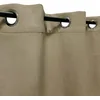 Image de Atout Ciel Rideau occultant Thermique Velours frappé doublé Polaire à oeillets 140x240cm prêt a Poser, Taupe