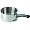 Image de Beka Polo Casserole Inox 18/10 - 16 cm - Poêle à Manche Sans PFAS - Fond 3 Couches - Tous Feux Compatible Induction, Argent / Métallique