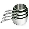 Image de Set 4 casseroles inox Chef 14, 16, 18 et 20 cm Beka