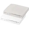 Image de DOMIVA 1900502 LOT DE 2 Draps Housse 70X140 CM BLANC/PERLE GRIS