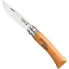 Image de OPINEL - N°07 Couteau de Poche en Blister - Lame 8 cm Carbone XC90, Manche Bois de Hêtre, Usage Quotidien, Bague de Sécurité Virobloc - Fabrication Française
