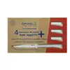 Image de Coffret 4 couteaux de table lame micro-dentée 11 cm Bon Appétit Plus nuage Opinel