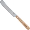 Image de Opinel - Couteau pour Petit-Déjeuner - Lame Dentée 11,5 cm Acier X50CrMoV15, Manche Bois de Hêtre, Bout Rond, Prise en Main Confortable - Fabrication Française