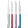 Image de Opinel - Coffret 4 Couteaux de Table Bon Appétit+ Glam - Lame Denture Velours Inox - Manche Confort - Fabrication Française - Bleu Canard, Violet, Sauge, Grenat