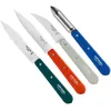Image de Opinel - Coffret de 4 Couteaux de Cuisine Les Essentiels Primo - N°112 Office, N°113 Cranté, N°114 Légumes, N°115 Éplucheur - Manche en Bois de Hêtre Verni