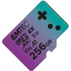Image de EMTEC - Carte MicroSDXC 256GB UHS-I U3 V30 A1 Express Gaming, Compatible Nintendo Switch 2, Haute Vitesse jusqu'à 880Mb/s, Stockage Étendu, Idéal pour Jeux et Applications, Fiable et Durable