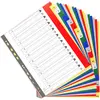 Image de Exacompta Intercalaires PP 20 Onglets Alphabétiques A-Z en Couleur A4 Maxi