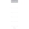 Image de Exacompta - réf. 535E - Paquet de 10 étiquettes cartonnées pour classeur à levier - dos de 2.9 cm - Blanc