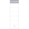 Image de Exacompta - réf. 538E - Paquet de 10 étiquettes cartonnées pour classeur à levier - dos de 5 cm - Dimensions de l'étiquette : larg 5,8 x épaisseur 0,4 x Hauteur 18,5 cm - Coloris blanc