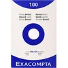 Image de Exacompta - Réf. 13302E - Étui de 100 fiches bristol unies non perforées - format 100 x 150 mm - compatibles avec imprimante jet d'encre, laser et photocopieur - couleur blanc