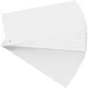 Image de Exacompta - Réf. 13405B - Paquet de 100 fiches intercalaires horizontales unies perforées Forever - séparateur pour classeur ou classeur à levier - sous film - format 105 x 240 mm - couleur blanc