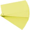 Image de EXACOMPTA Paquet de 100 Fiches Intercalaire 105x240 Recyclées 2 trous Jaune