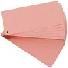 Image de EXACOMPTA Paquet de 100 Fiches Intercalaire 105x240 Recyclées 2 trous Rose