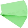 Image de Exacompta - Réf. 13445B - Paquet de 100 fiches intercalaires horizontales unies perforées Forever - séparateur pour classeur ou classeur à levier - sous film - format 105 x 240 mm - couleur vert