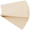 Image de Exacompta - Réf. 13475B - Paquet de 100 fiches intercalaires horizontales unies perforées Forever - séparateur pour classeur ou classeur à levier - sous film - format 105 x 240 mm - couleur bulle