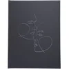 Image de Exacompta - Réf. 47688E -1 Livre d'or classique Art - Format vertical 27x22 cm - En simili-cuir marquage brillant - Tranche argent - 100 pages blanches unies - Coloris : noir mat