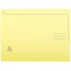 Image de Exacompta - Réf. 47979E - Paquet de 10 chemises Poche avec soufflet de 32 mm SUPER 210 g/m² - couleurs pastel - chemises certifiées PEFC  - dimensions 24 x 32 cm pour format A4 - couleur canari